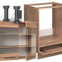 Vicco Cucina angolare completa Quercia dorata 287 x 60 cm , PL Rovere