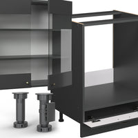 Vicco Cucina componibile Landhaus antrazit-oro 300 cm , PL Rovere