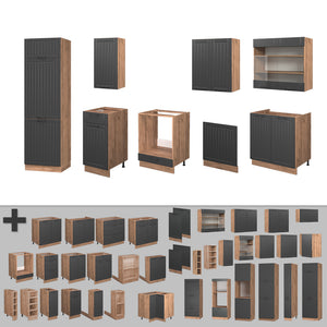 Vicco Cucina componibile Grigio scuro 300 cm , PL Antracite