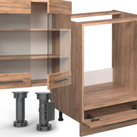 Vicco Cucina componibile Quercia dorata 300 cm senza piano di lavoro