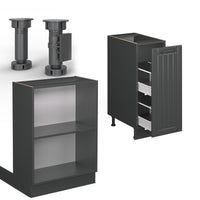 Vicco isola cucina Grigio scuro 90 cm senza piano di lavoro