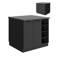 Vicco isola cucina Grigio scuro 90 cm senza piano di lavoro