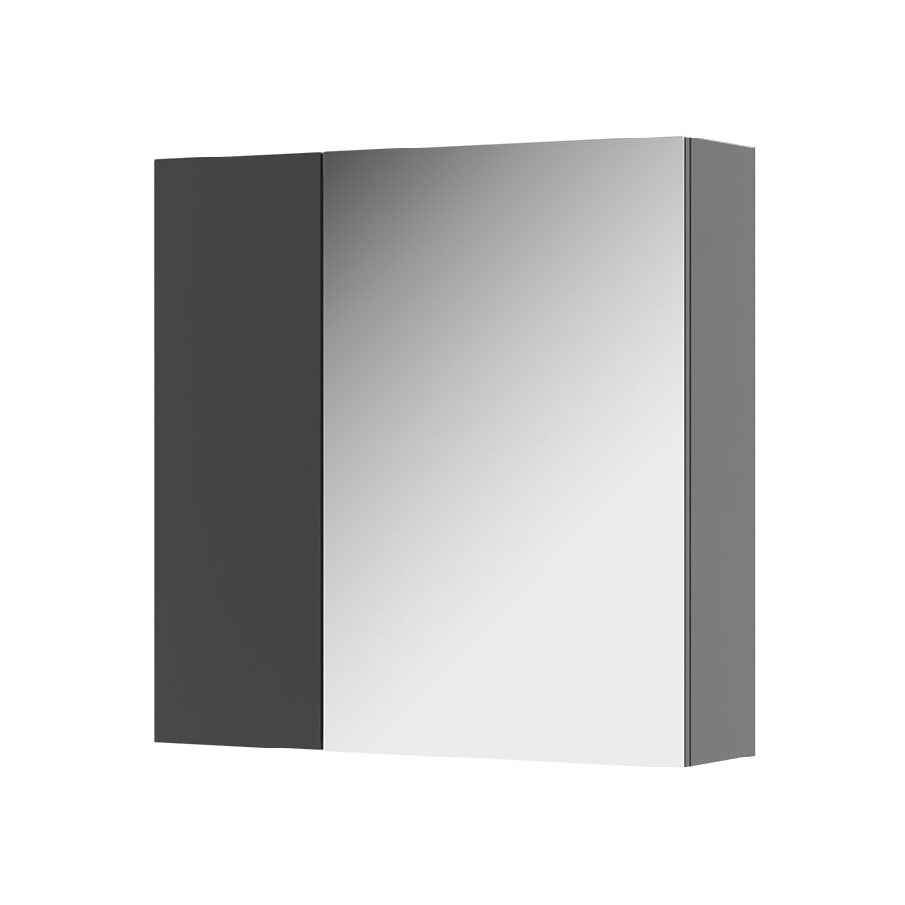 Vicco Specchio contenitore bagno Antracite 60 x 59.2 cm Con ripiani e 1 anta a specchio