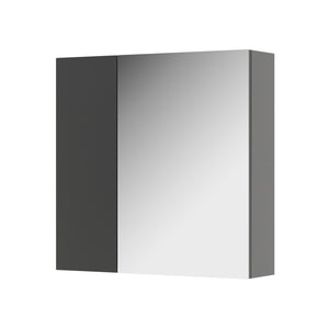 Vicco Specchio contenitore bagno Antracite 60 x 59.2 cm Con ripiani e 1 anta a specchio