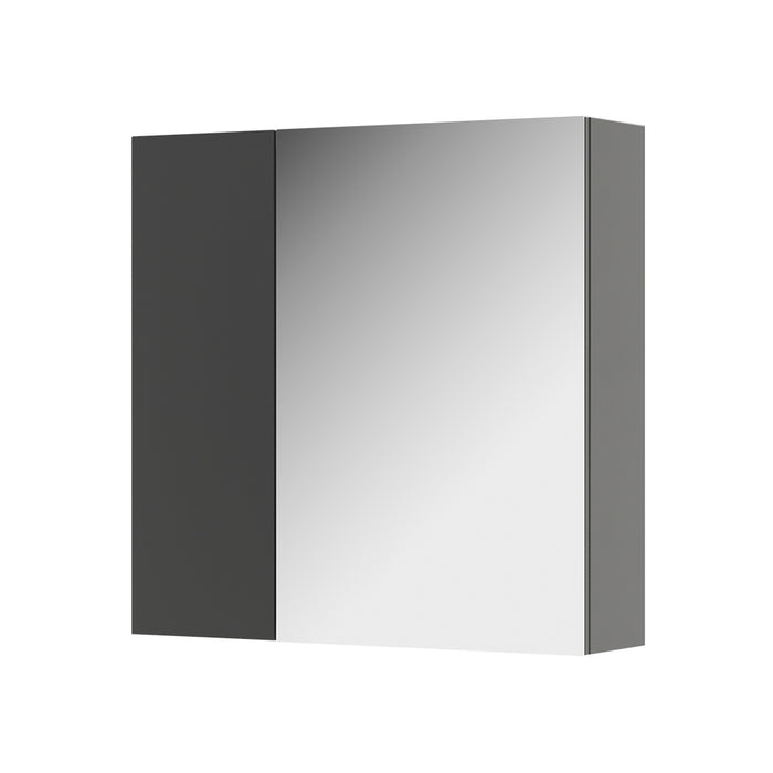 Vicco Specchio contenitore bagno Antracite 60 x 59.2 cm Con ripiani e 1 anta a specchio