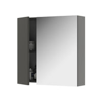 Vicco Specchio contenitore bagno Antracite 60 x 59.2 cm Con ripiani e 1 anta a specchio