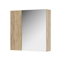 Vicco Specchio contenitore bagno Quercia dorata 60 x 59.2 cm Con ripiani e 1 anta a specchio