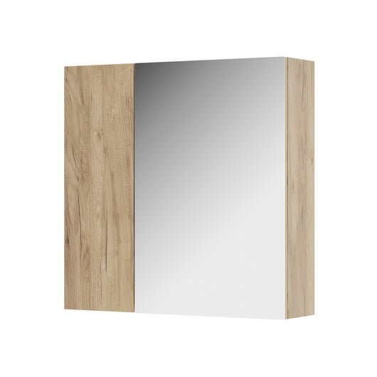 Vicco Specchio contenitore bagno Quercia dorata 60 x 59.2 cm Con ripiani e 1 anta a specchio