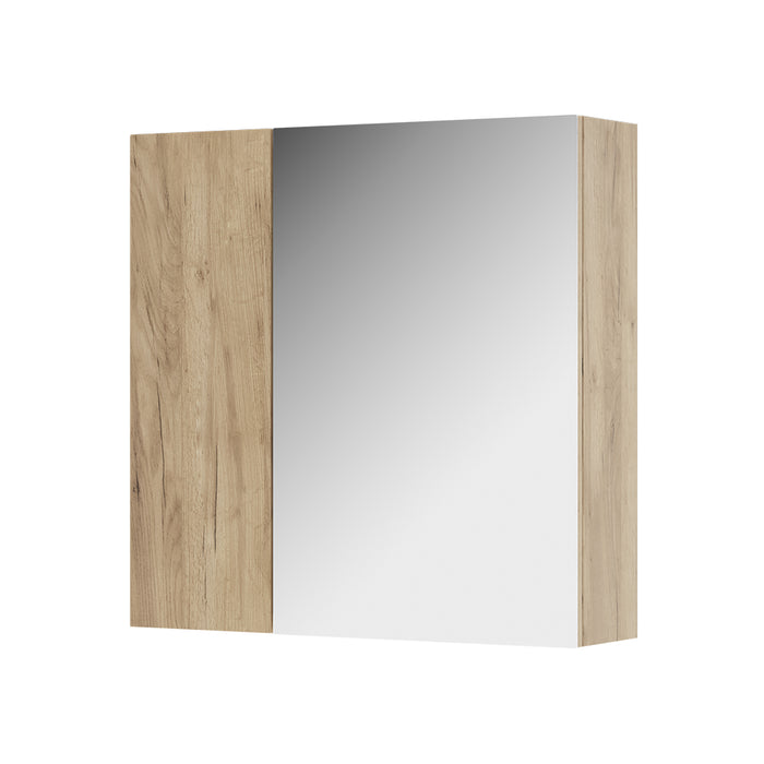 Vicco Specchio contenitore bagno Quercia dorata 60 x 59.2 cm Con ripiani e 1 anta a specchio