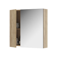 Vicco Specchio contenitore bagno Quercia dorata 60 x 59.2 cm Con ripiani e 1 anta a specchio