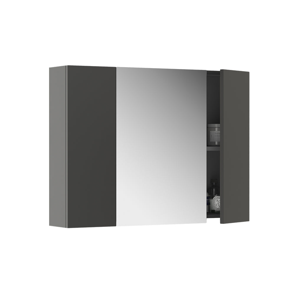 Vicco Specchio contenitore bagno Antracite 80 x 59.2 cm con ripiani