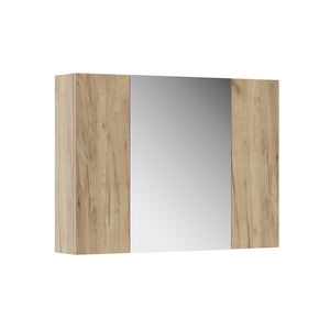 Vicco Specchio contenitore bagno Quercia dorata 80 x 59.2 cm con ripiani