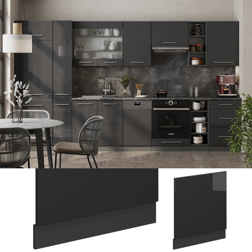 Vicco Pannello frontale Antracite lucido 60 cm , PL Rovere