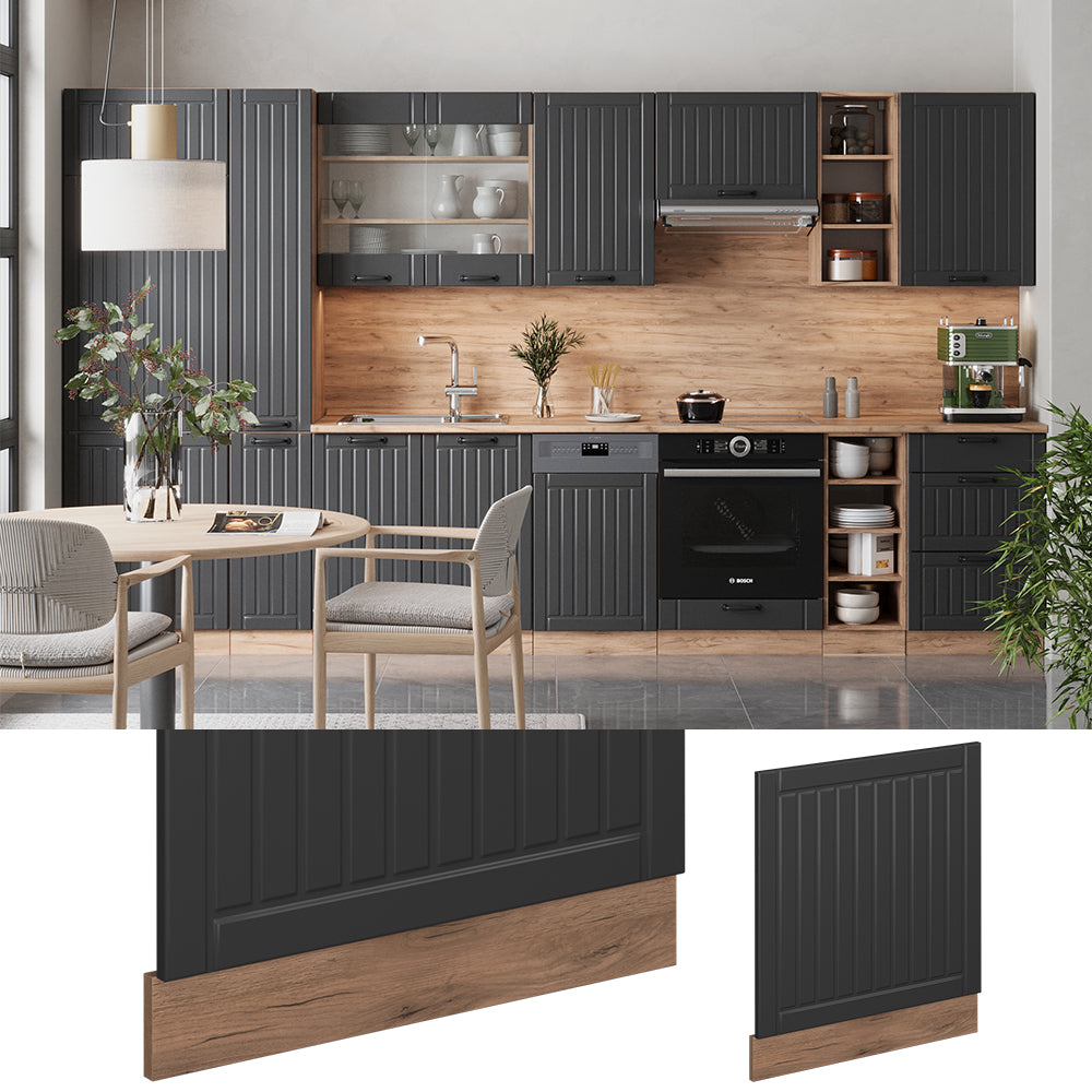 Vicco Pannello frontale Grigio scuro 60 cm senza piano di lavoro