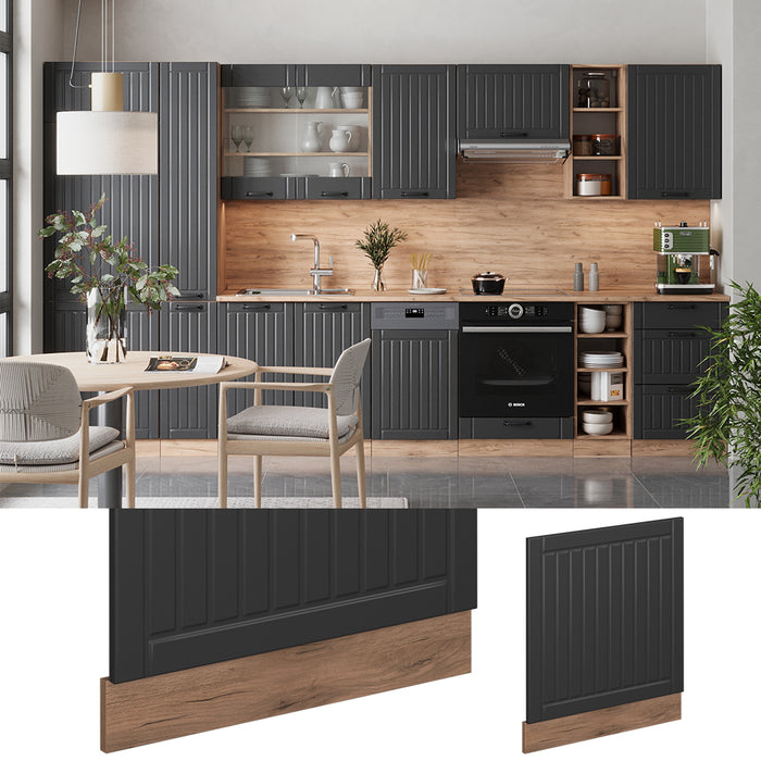 Vicco Pannello frontale Grigio scuro 60 cm senza piano di lavoro