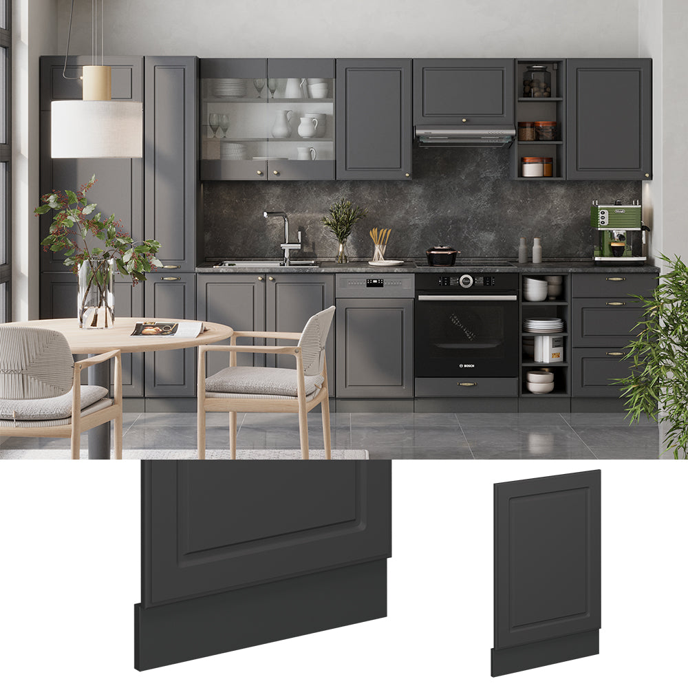 Vicco Pannello frontale Landhaus antrazit-oro 45 cm Senza piano di lavoro