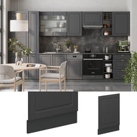 Vicco Pannello frontale Landhaus antrazit-oro 45 cm Senza piano di lavoro