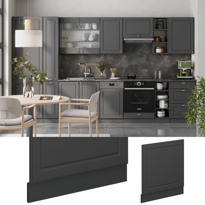 Vicco Pannello frontale Landhaus antrazit-oro 60 cm