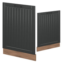 Vicco Pannello frontale della lavastoviglie Grigio scuro 60 cm senza piano di lavoro