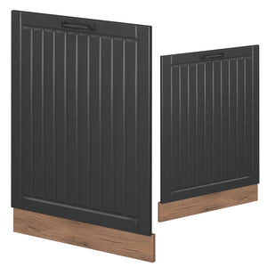 Vicco Pannello frontale della lavastoviglie Grigio scuro 60 cm senza piano di lavoro