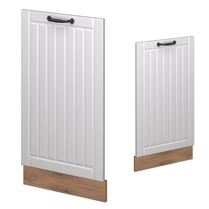 Vicco Pannello frontale della lavastoviglie Bianco casa di campagna 45 cm senza piano di lavoro