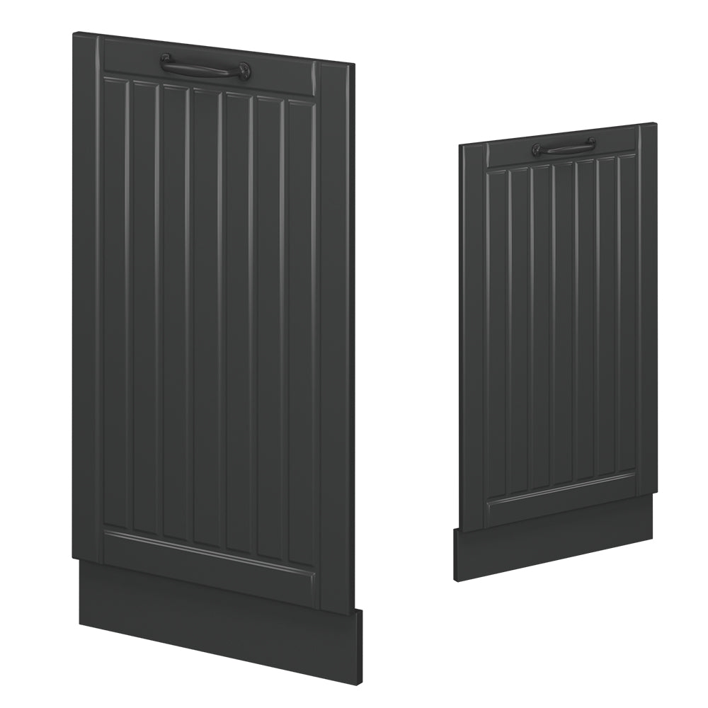 Vicco Pannello frontale della lavastoviglie Grigio scuro 45 cm senza piano di lavoro