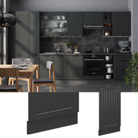 Vicco Pannello frontale della lavastoviglie Grigio scuro 45 cm senza piano di lavoro