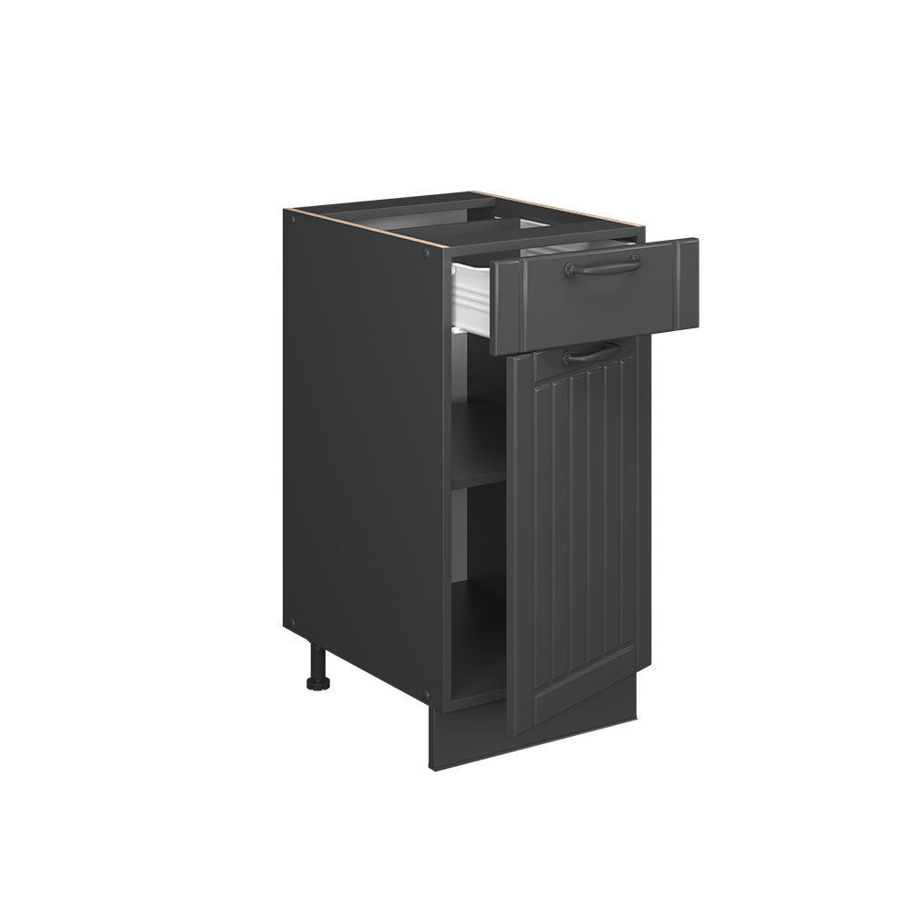 Vicco Mobiletto base per cucina Grigio scuro 40 cm , PL Rovere