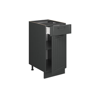 Vicco Mobiletto base per cucina Grigio scuro 40 cm , PL Rovere