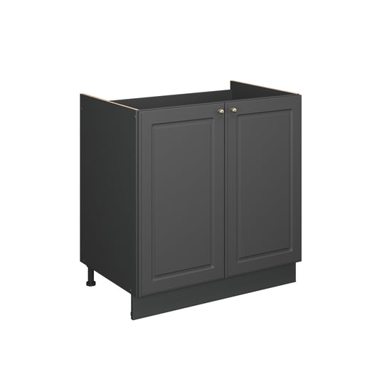 Vicco Mobile lavello cucina Landhaus antrazit-oro 80 cm senza piano di lavoro