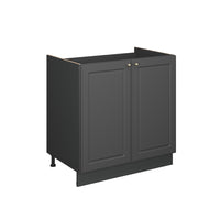 Vicco Mobile lavello cucina Landhaus antrazit-oro 80 cm , PL Rovere