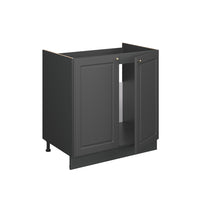 Vicco Mobile lavello cucina Landhaus antrazit-oro 80 cm senza piano di lavoro