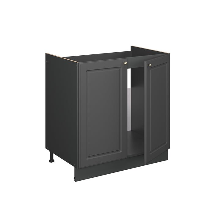 Vicco Mobile lavello cucina Landhaus antrazit-oro 80 cm senza piano di lavoro