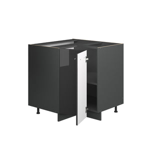 Vicco Mobile ad angolo cucina Antracite lucido 80.5 cm senza piano di lavoro
