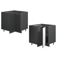 Vicco Mobile ad angolo cucina Antracite lucido 80.5 cm senza piano di lavoro