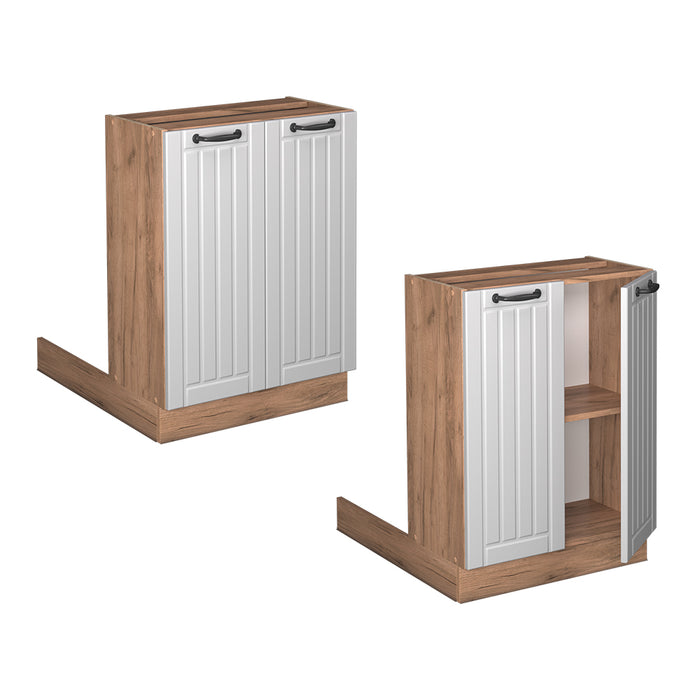 Vicco isola cucina Bianco casa di campagna 60 cm senza piano di lavoro