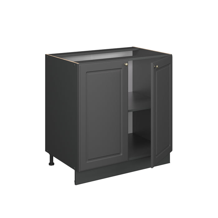 Vicco Mobile lavello cucina Landhaus antrazit-oro 80 cm con ripiano, PL Rovere