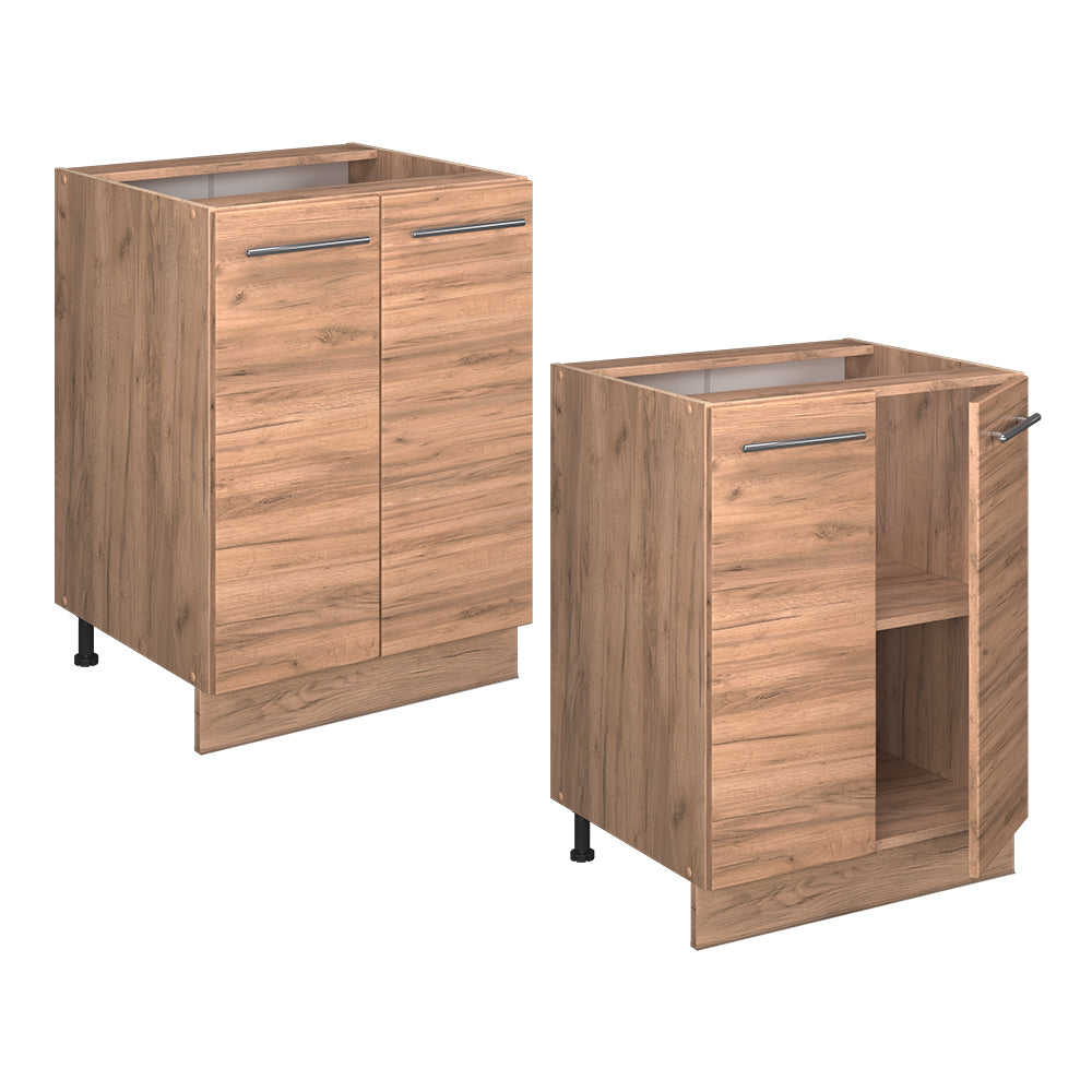 Vicco Mobiletto base cucina Quercia dorata 60 cm , PL Marmo