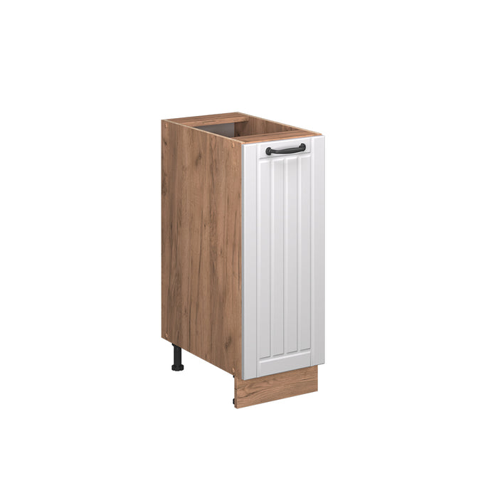 Vicco Armadio cucina dispensa alto Bianco casa di campagna 30 cm , PL Rovere