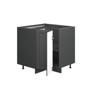 Vicco Mobile ad angolo cucina Landhaus antrazit-oro 80.5 cm senza piano di lavoro