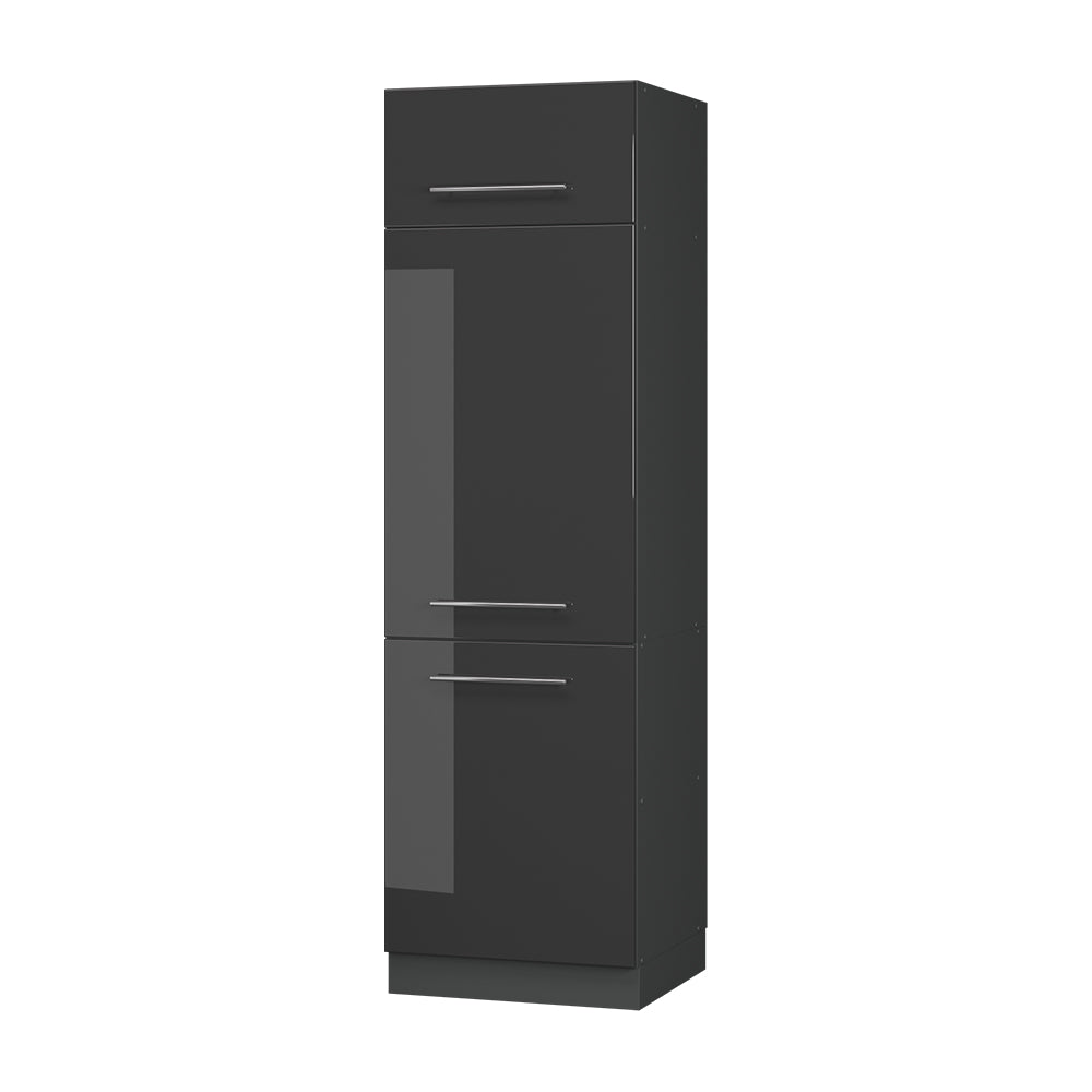 Vicco Armadio frigorifero Antracite lucido 60 cm