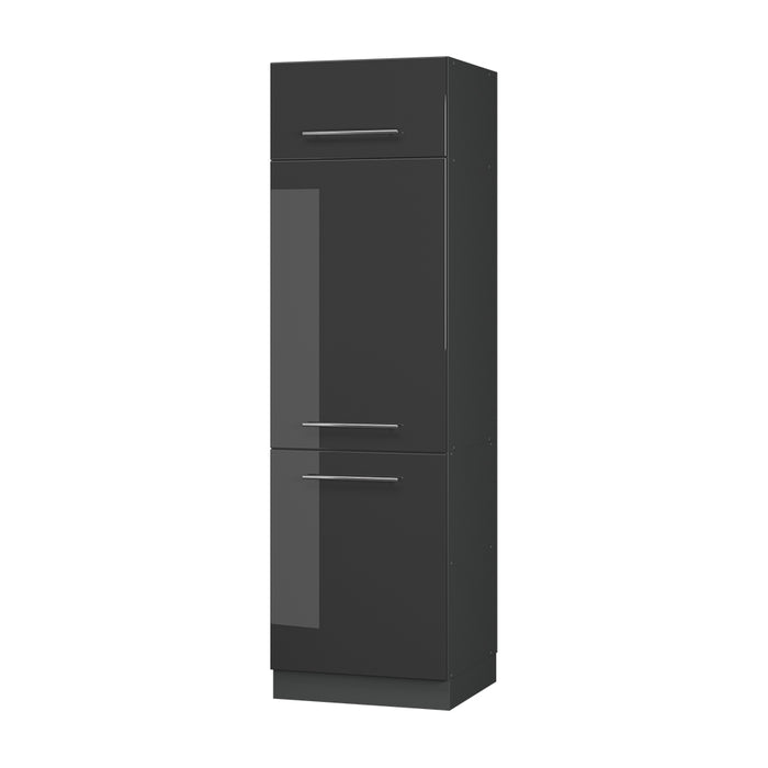 Vicco Armadio frigorifero Antracite lucido 60 cm