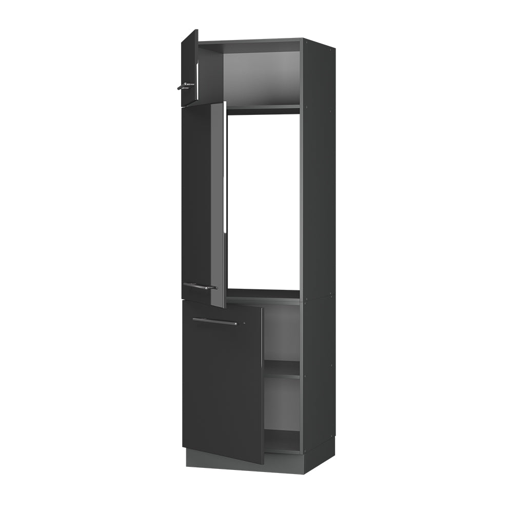 Vicco Armadio frigorifero Antracite lucido 60 cm