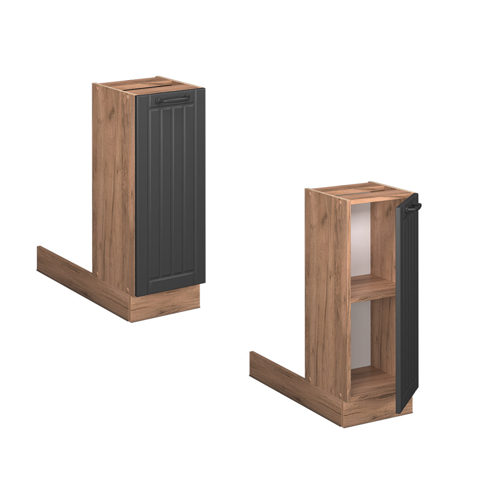 Vicco isola cucina Grigio scuro 30 cm senza piano di lavoro