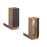 Vicco isola cucina Grigio scuro 30 cm senza piano di lavoro