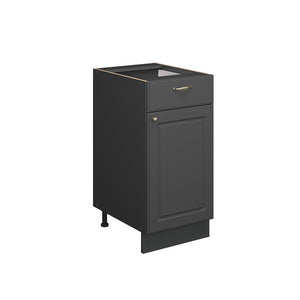 Vicco Mobiletto base per cucina Landhaus antrazit-oro 40 cm , PL Marmo