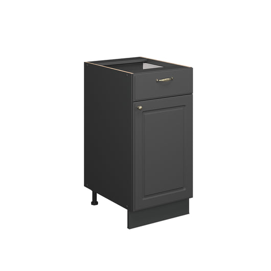 Vicco Mobiletto base per cucina Landhaus antrazit-oro 40 cm , PL Marmo