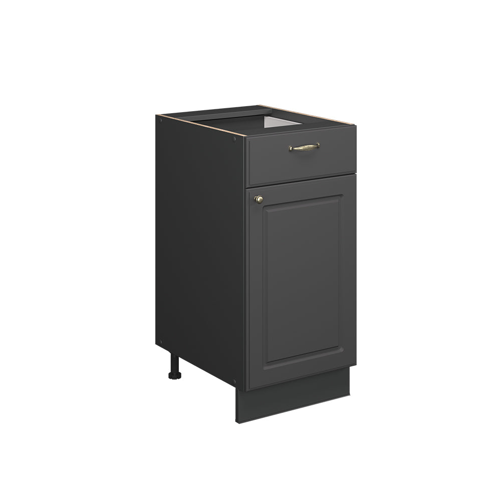 Vicco Mobiletto base per cucina Landhaus antrazit-oro 40 cm , PL Rovere