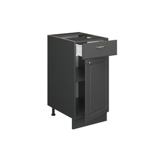 Vicco Mobiletto base per cucina Landhaus antrazit-oro 40 cm , PL Rovere