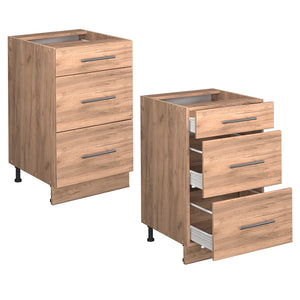 Vicco Mobiletto base per cucina Quercia dorata 50 cm , PL Rovere